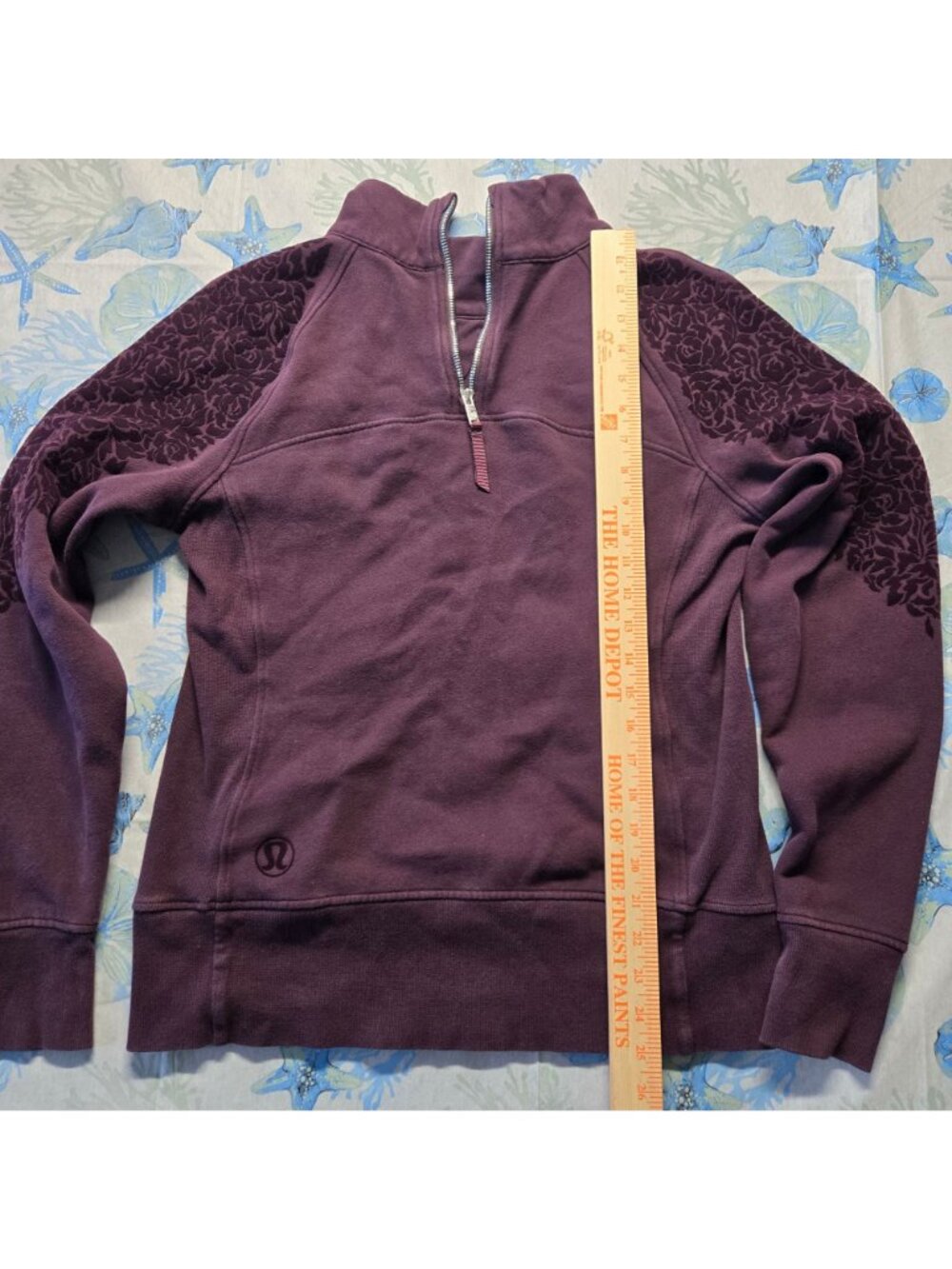 Lululemon Floral Flock Pullover Womens Sz 10 (SKU 26-0222) - Picture 8 of 8